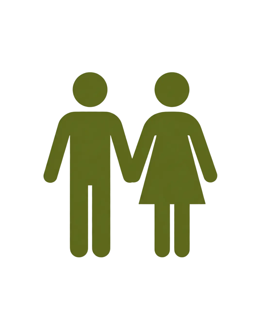 Couple holding hands representing family enrollment